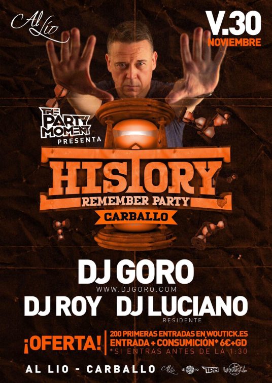 History Remember Party Al Lío Carballo